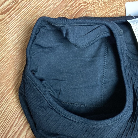 ALo Yoga Black Ribbed Racerback Tank - Picture 3 of 4